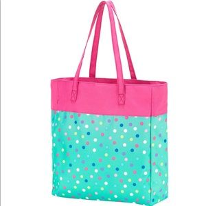 NWT polka dot tote bag